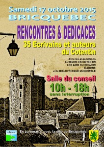 Affiche Bricquebec Rencontres et dédicaces 2015 Version définitive 11-08-2015